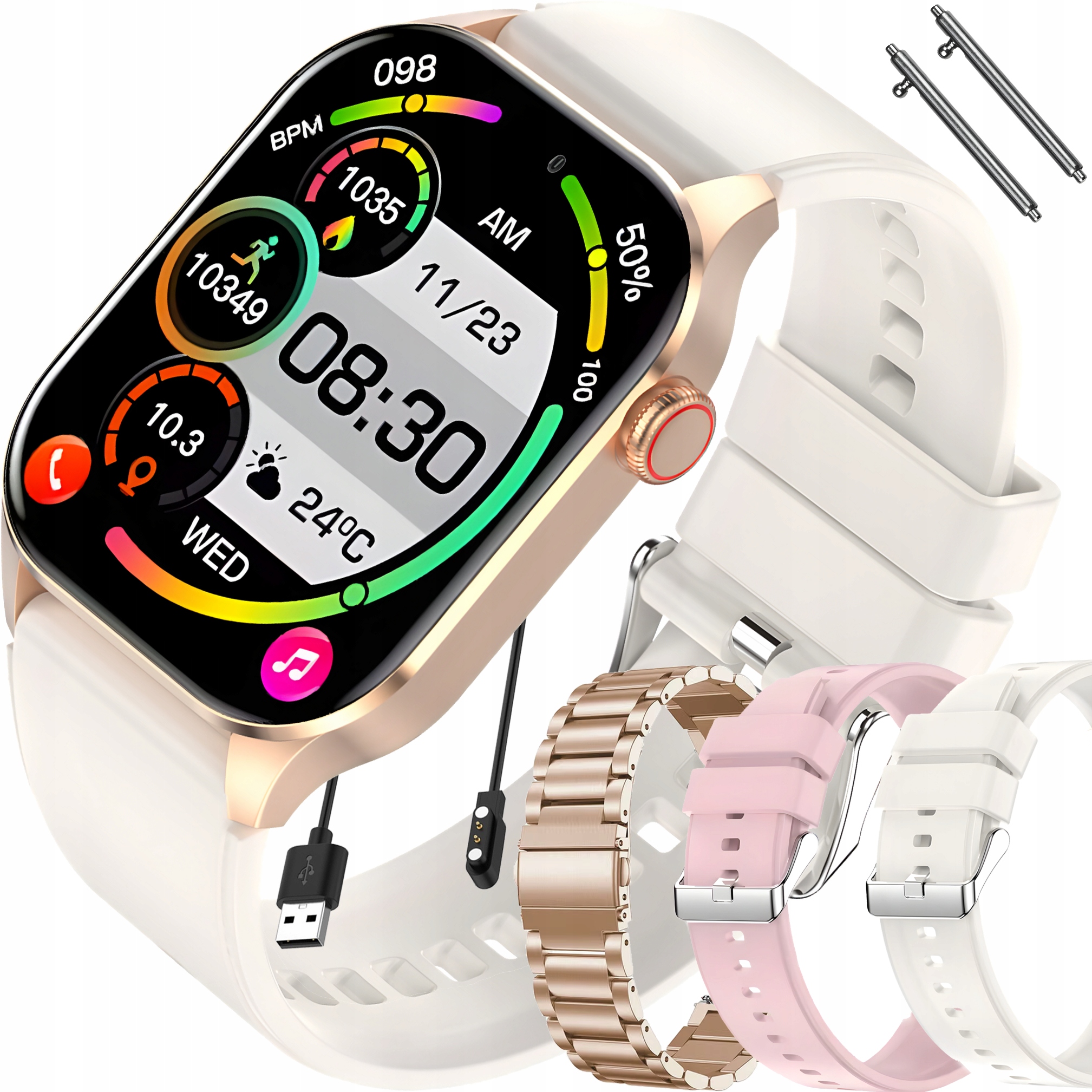 Viacfarebné inteligentné hodinky Bartomtime Tech-98 + 4 ďalšie produkty